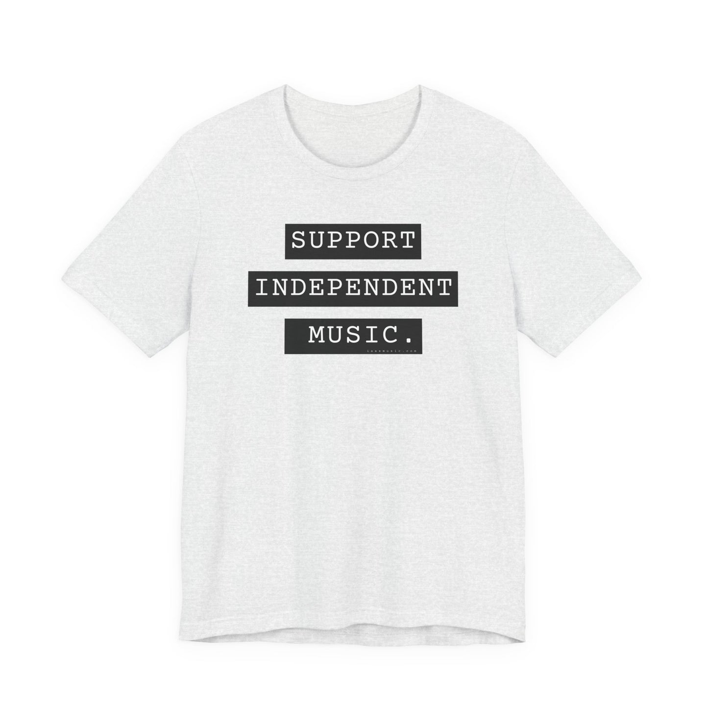 Support Independent Music T-Shirt — Indie Music Fan Tee (Gold)