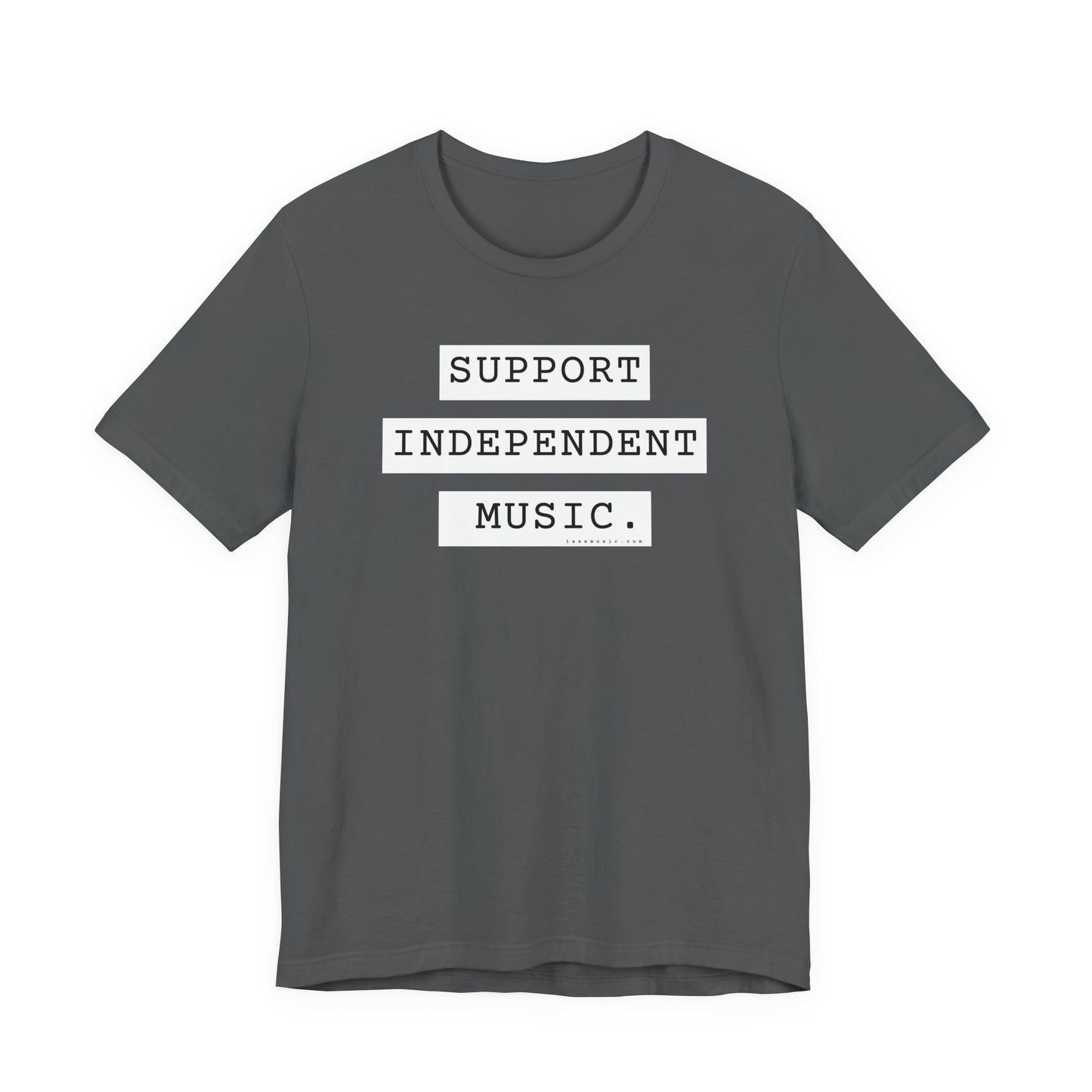 Support Independent Music T-Shirt — Indie Music Fan Tee (Gold)