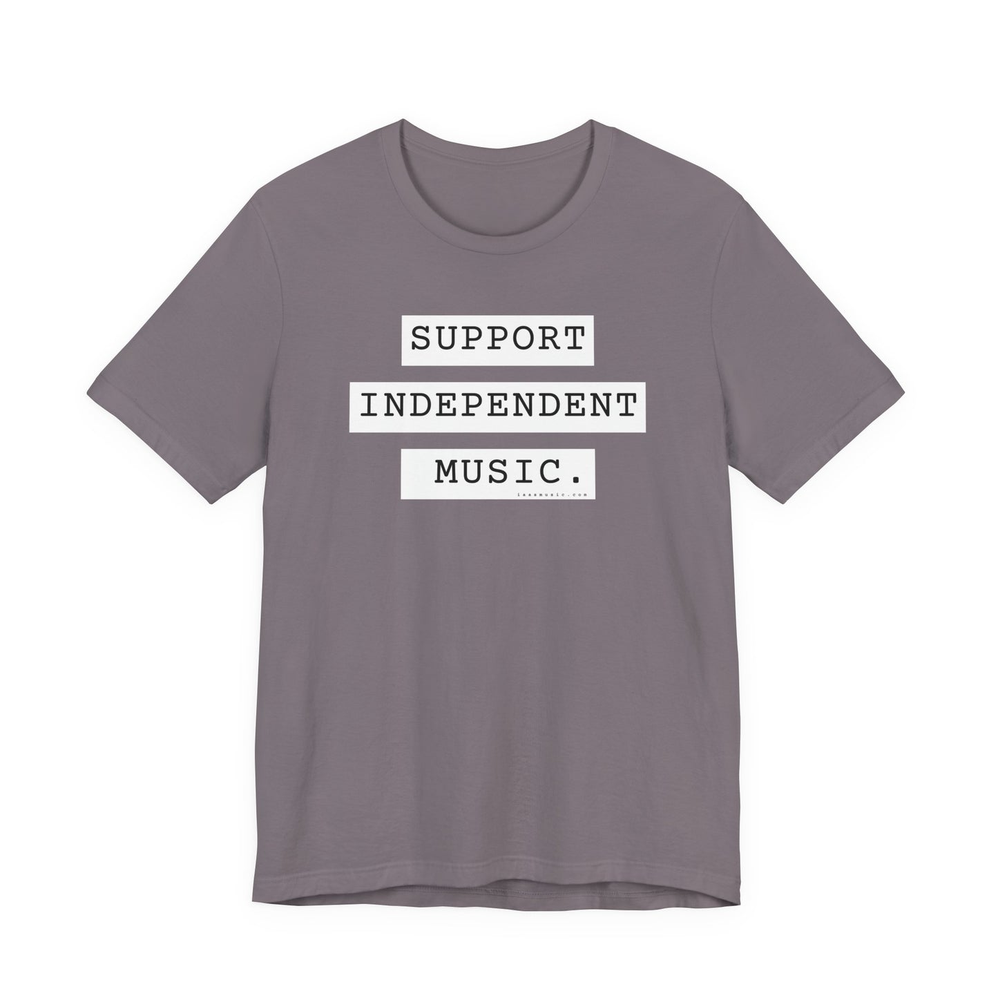 Support Independent Music T-Shirt — Indie Music Fan Tee (Gold)