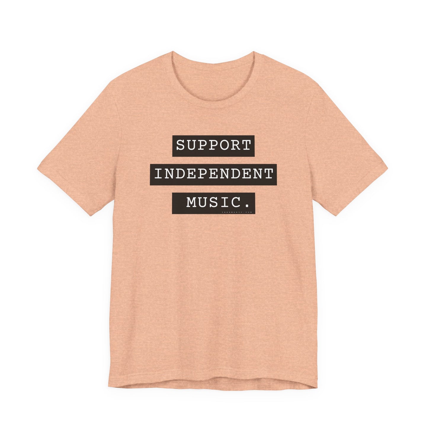 Support Independent Music T-Shirt — Indie Music Fan Tee (Gold)