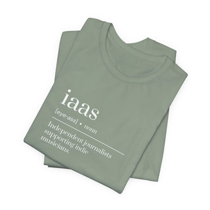 IAAS Definition T-Shirt — Dictionary-Style Indie Music Journalists Tee