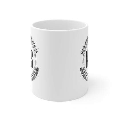 IAAS Logo Coffee Mug — Independent Journalists for Indie Music, 11oz