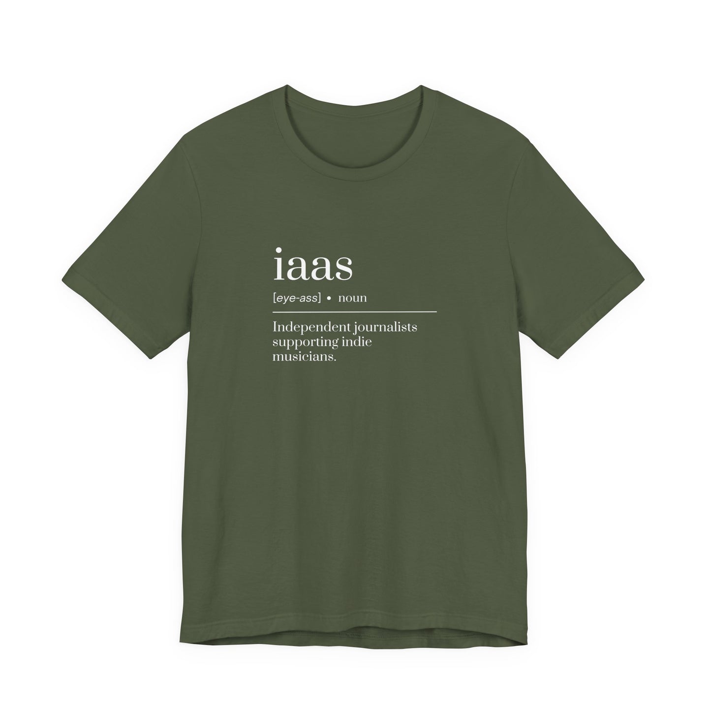 IAAS Definition T-Shirt — Dictionary-Style Indie Music Journalists Tee
