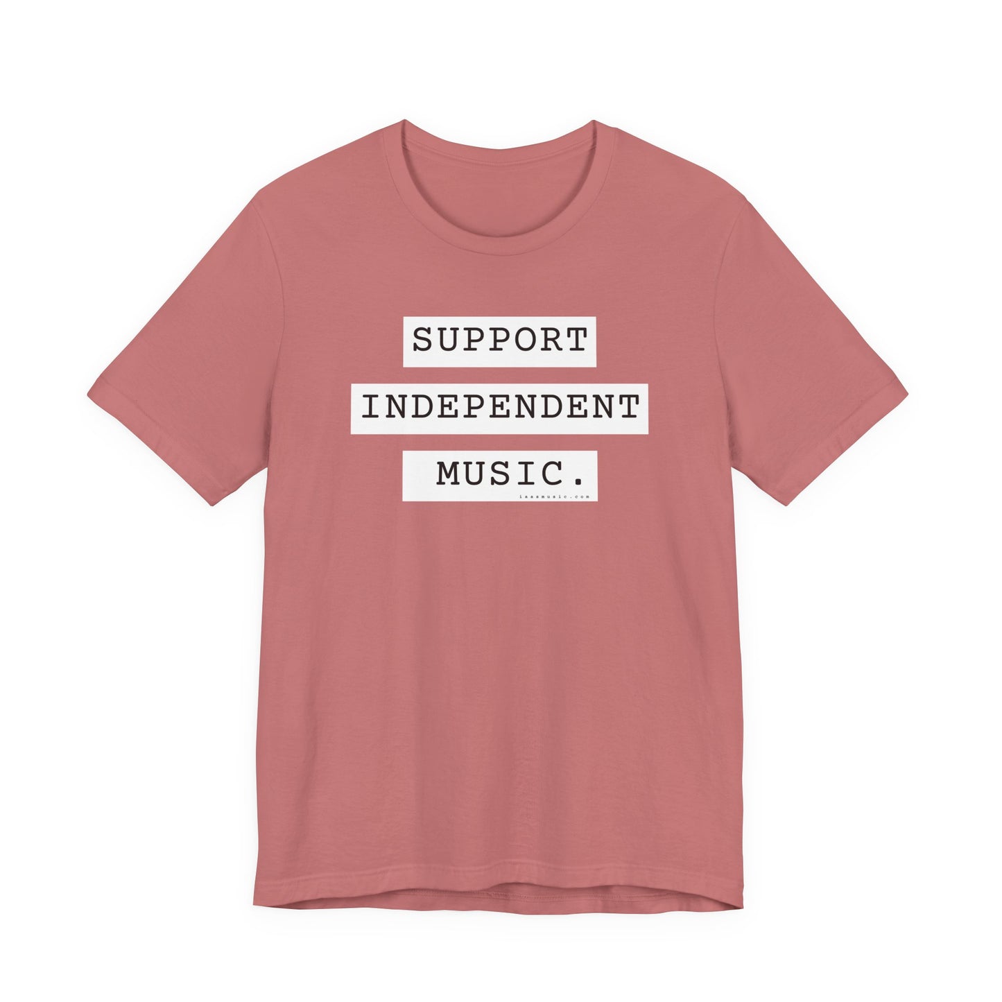 Support Independent Music T-Shirt — Indie Music Fan Tee (Gold)