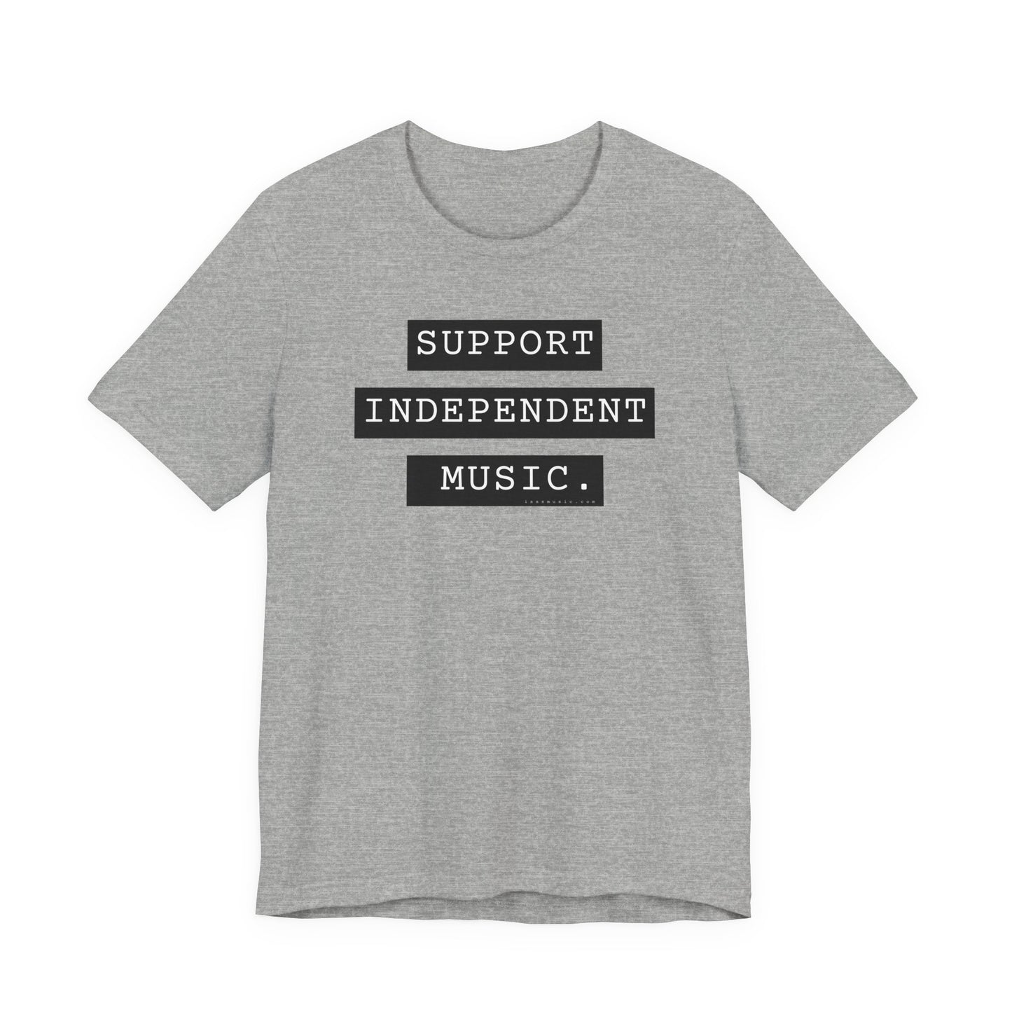 Support Independent Music T-Shirt — Indie Music Fan Tee (Gold)
