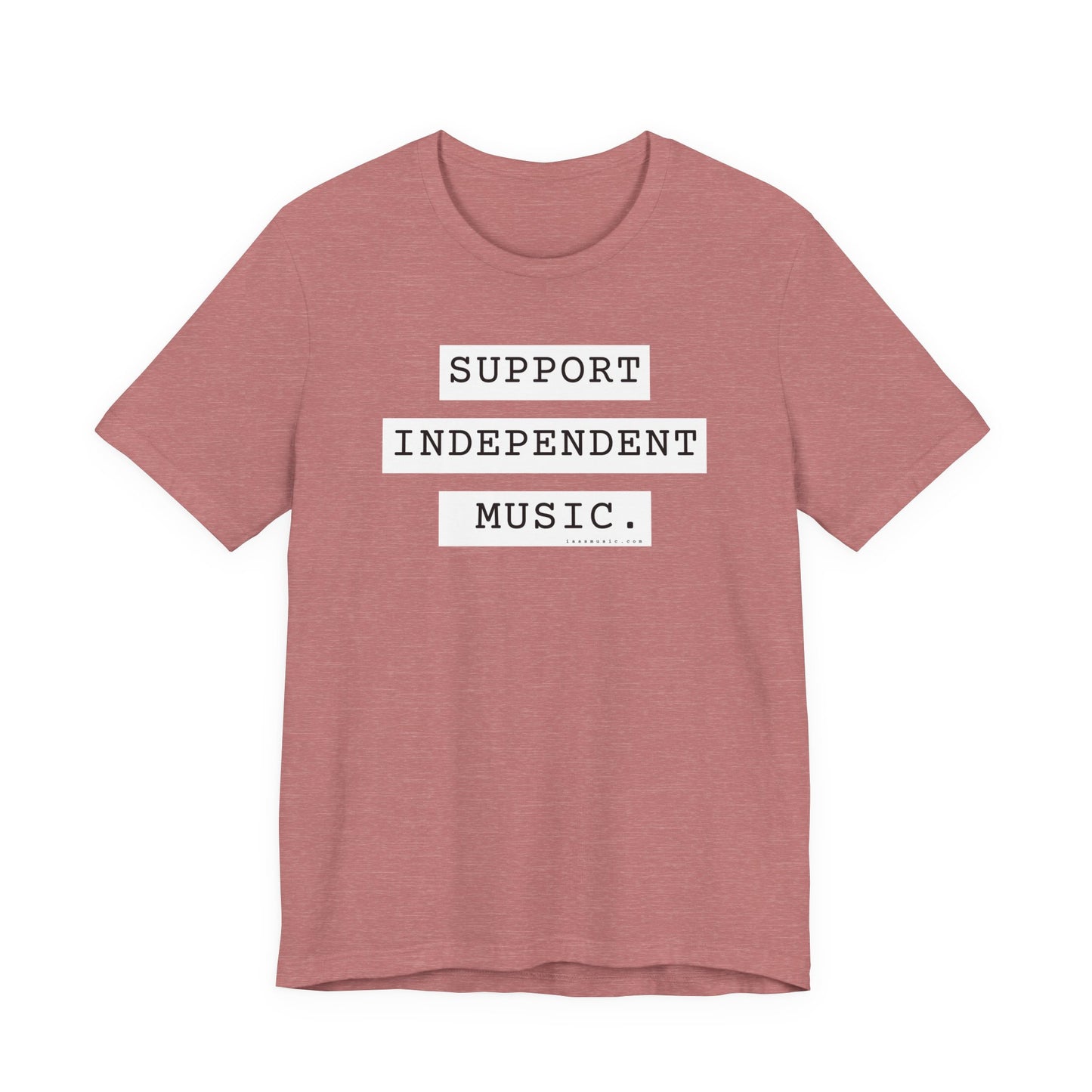Support Independent Music T-Shirt — Indie Music Fan Tee (Gold)
