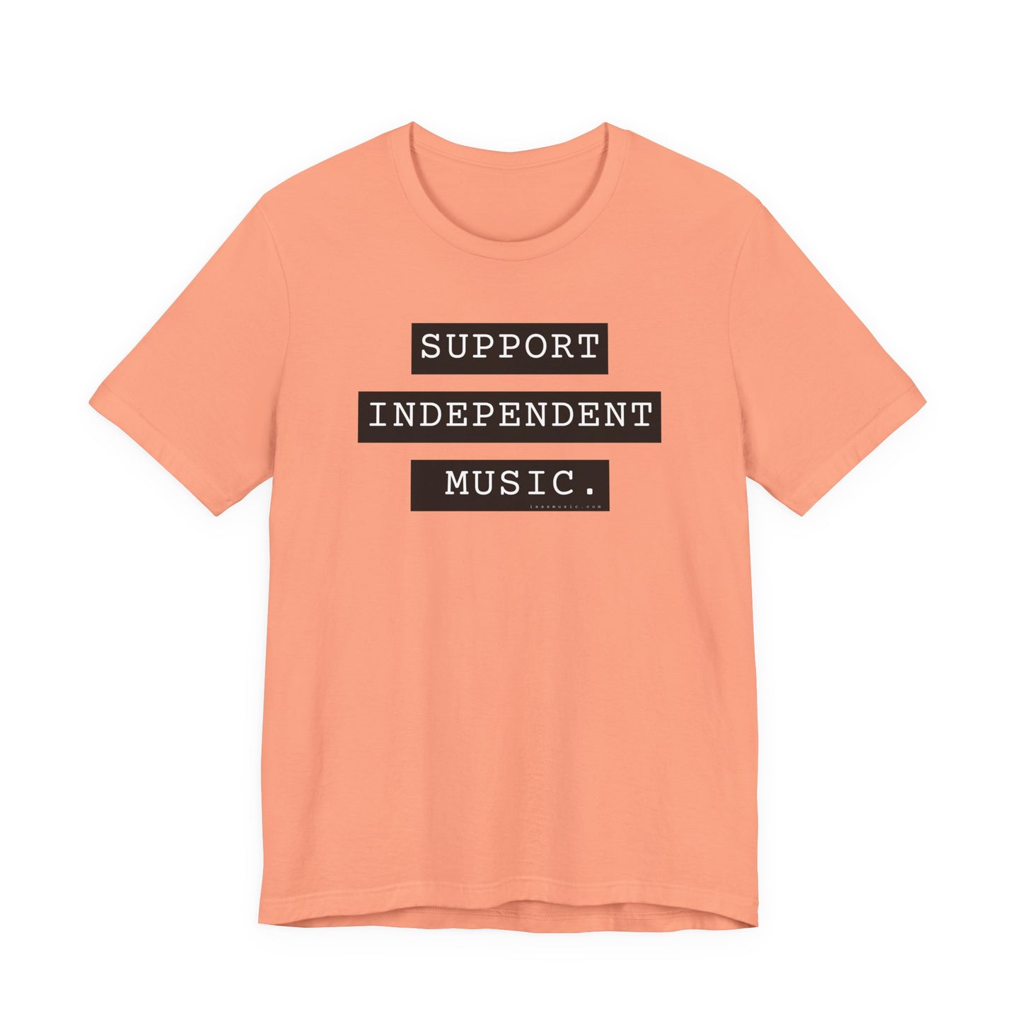Support Independent Music T-Shirt — Indie Music Fan Tee (Gold)