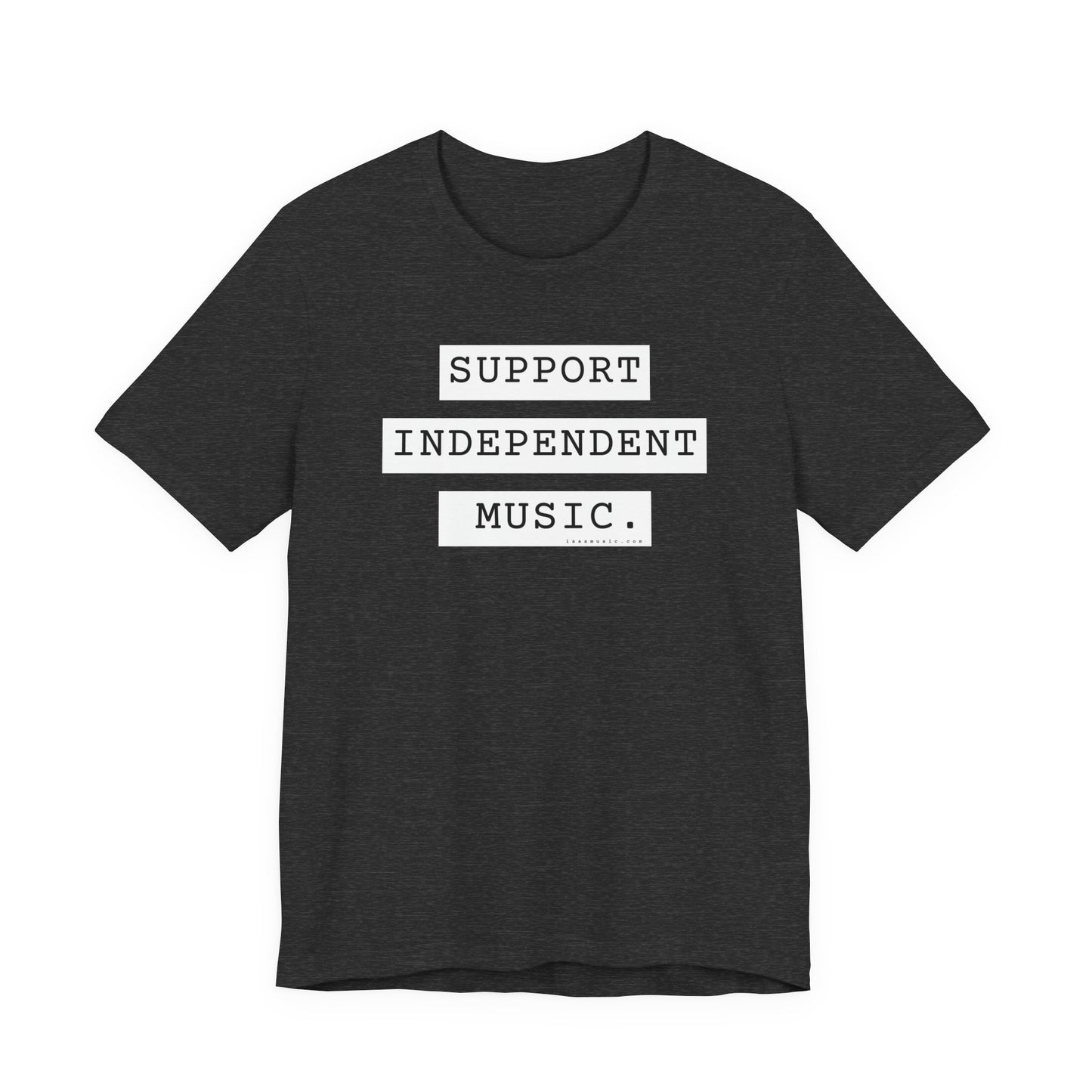 Support Independent Music T-Shirt — Indie Music Fan Tee (Gold)