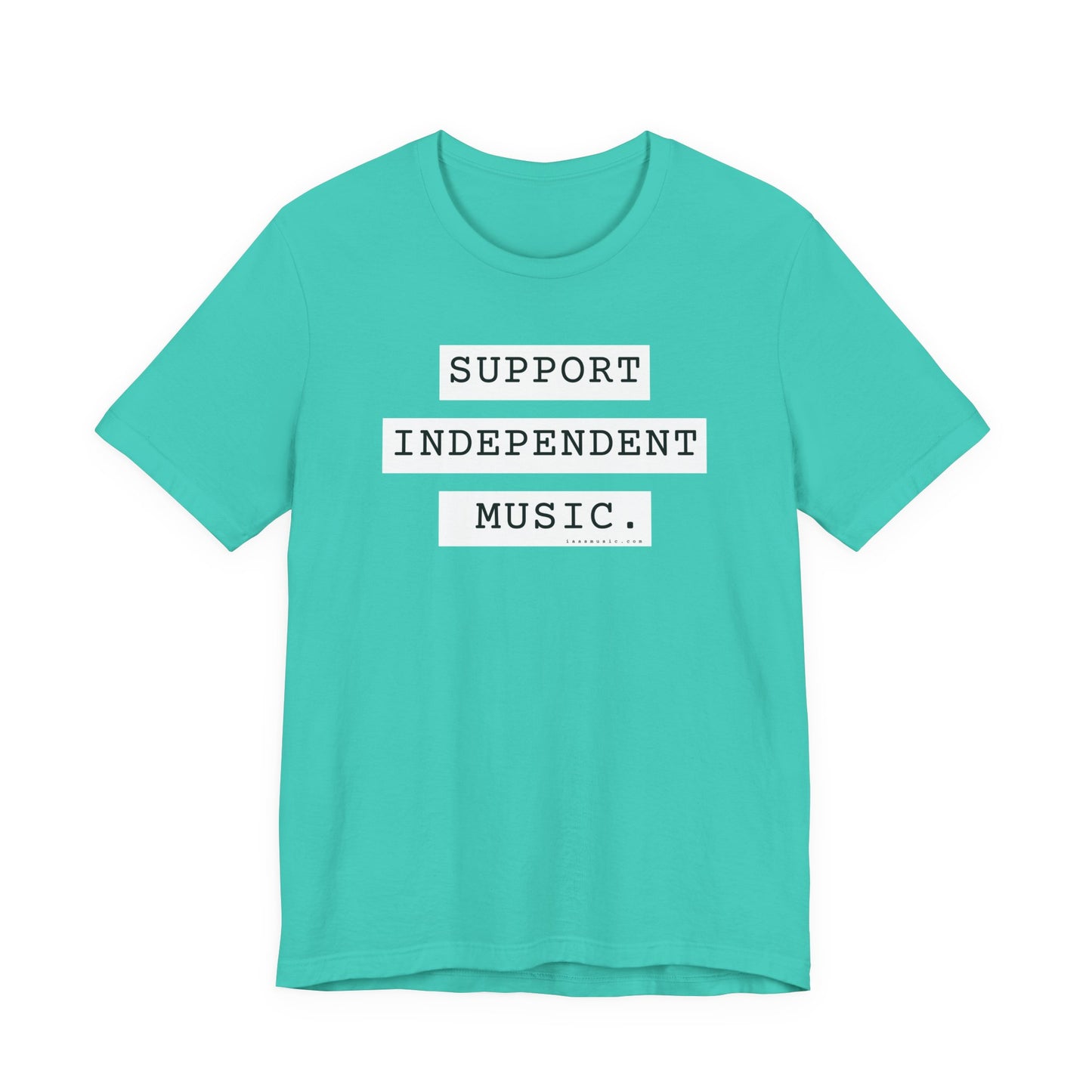 Support Independent Music T-Shirt — Indie Music Fan Tee (Gold)