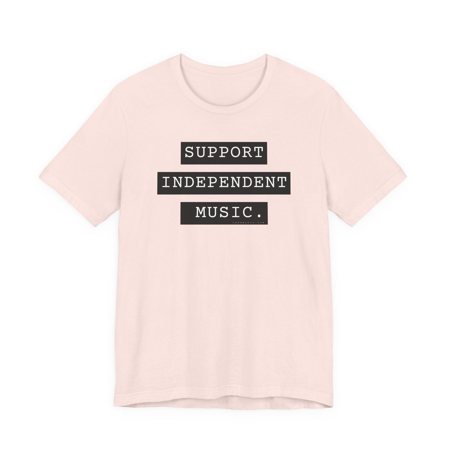 Support Independent Music T-Shirt — Indie Music Fan Tee (Gold)