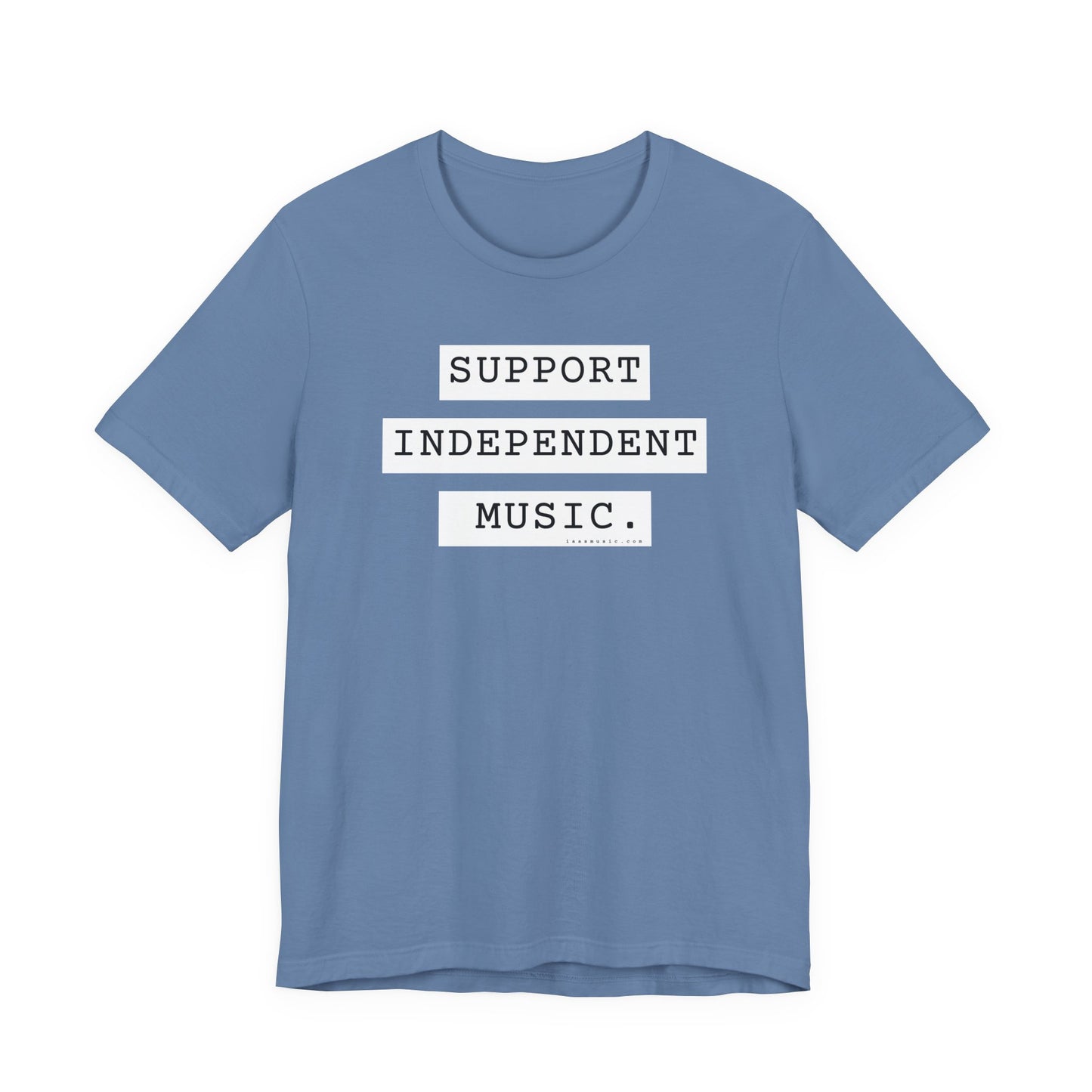 Support Independent Music T-Shirt — Indie Music Fan Tee (Gold)