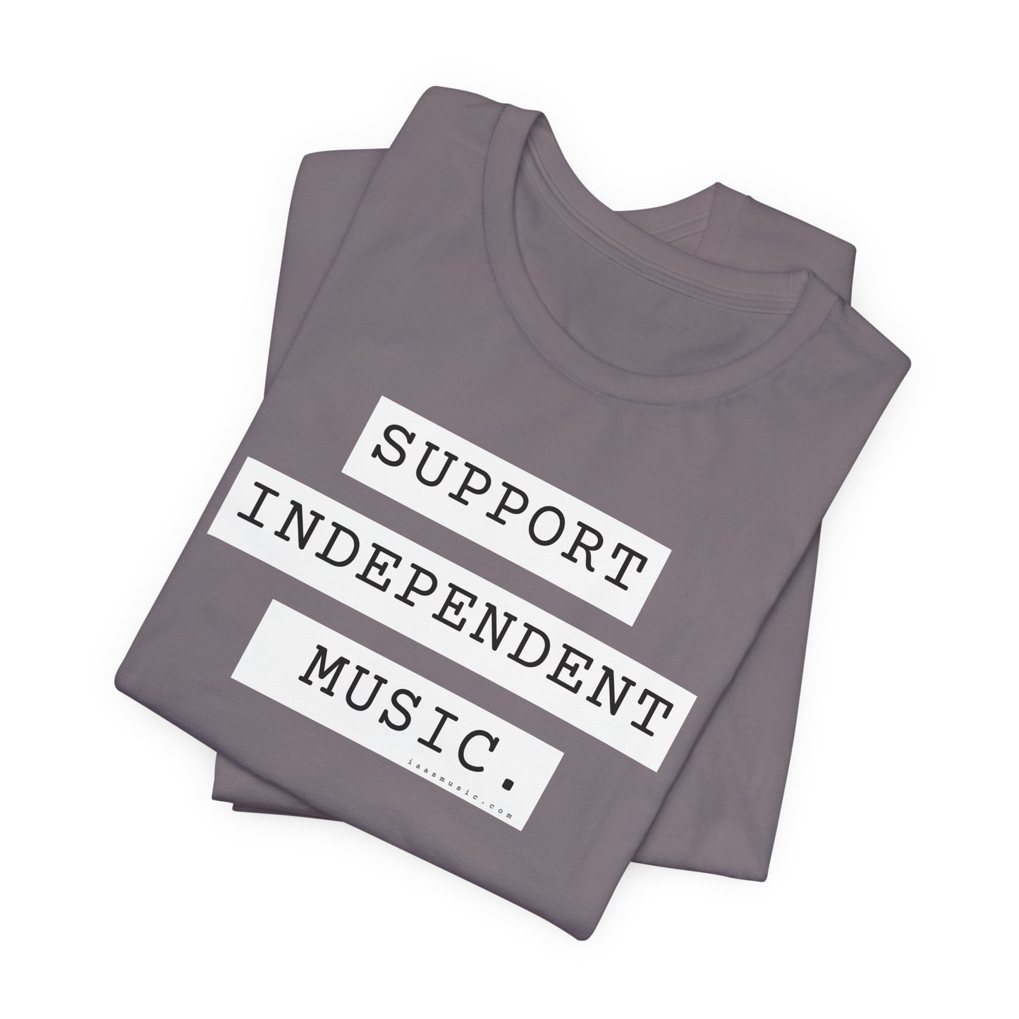 Support Independent Music T-Shirt — Indie Music Fan Tee (Gold)