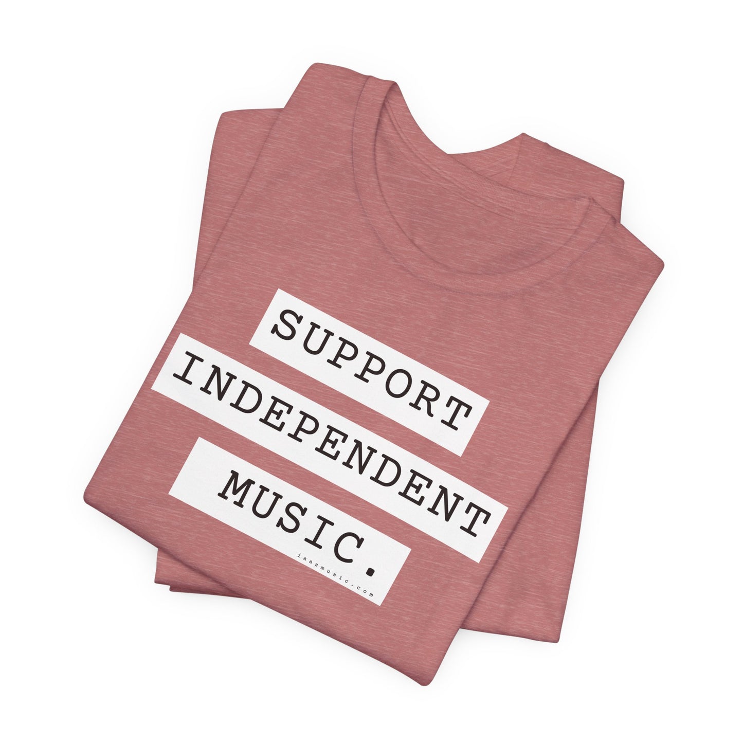 Support Independent Music T-Shirt — Indie Music Fan Tee (Gold)