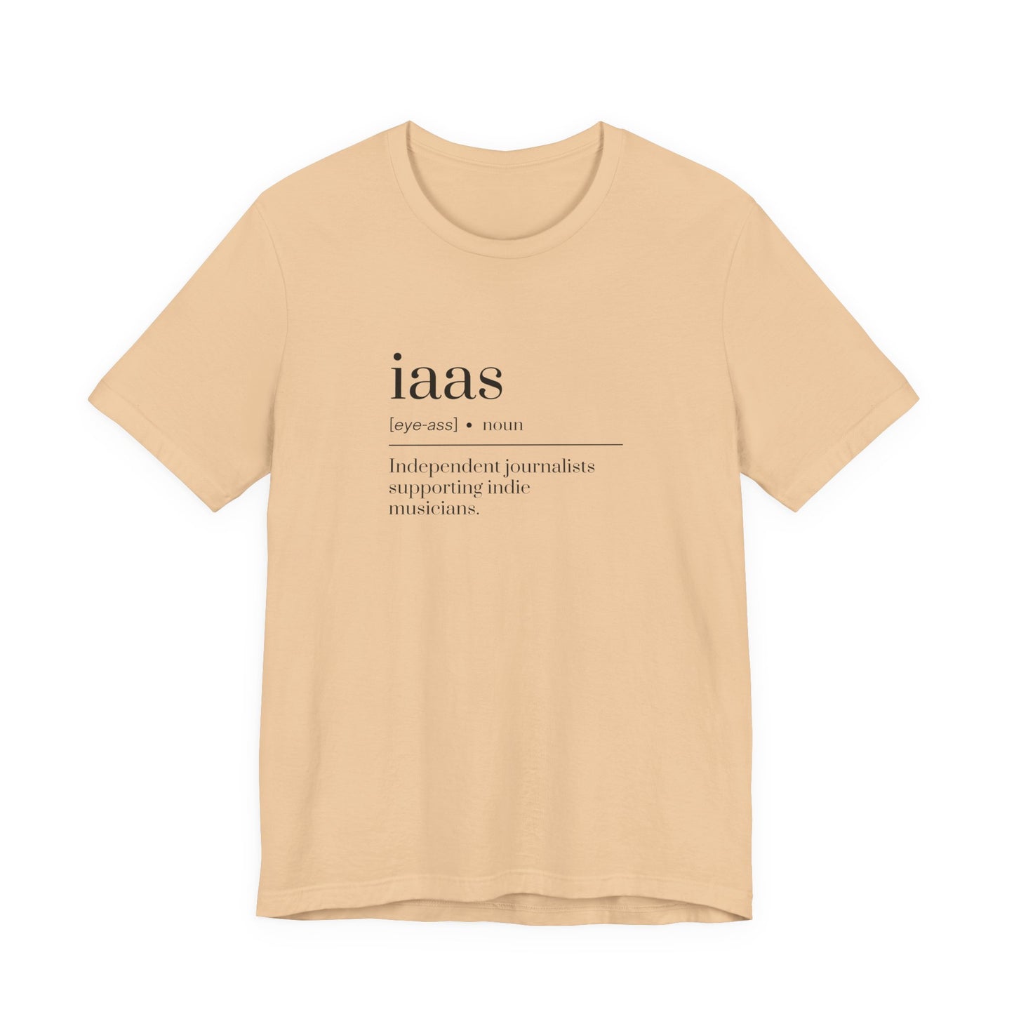 IAAS Definition T-Shirt — Dictionary-Style Indie Music Journalists Tee