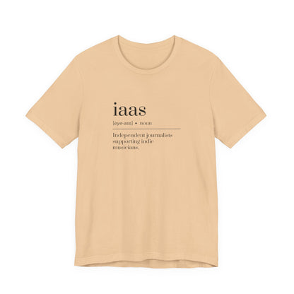 IAAS Definition T-Shirt — Dictionary-Style Indie Music Journalists Tee