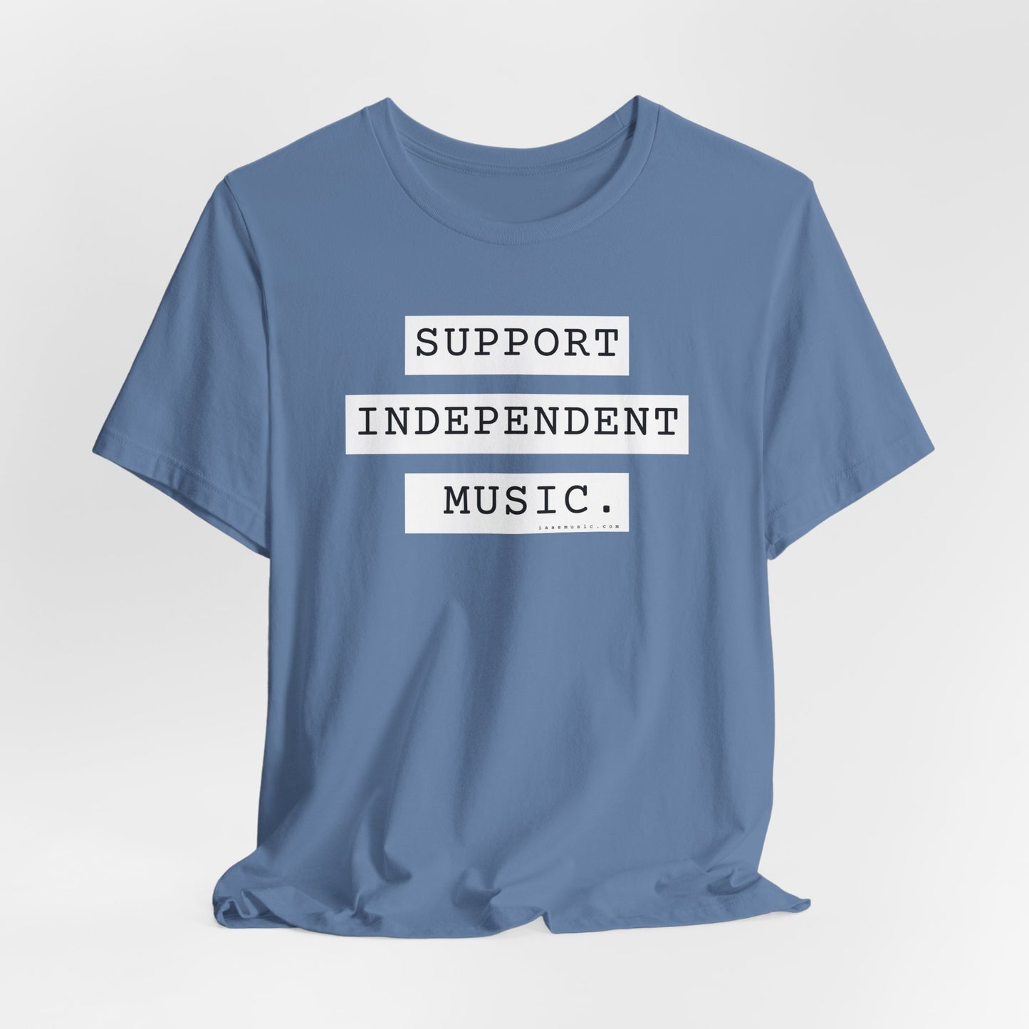 Support Independent Music T-Shirt — Indie Music Fan Tee (Gold)