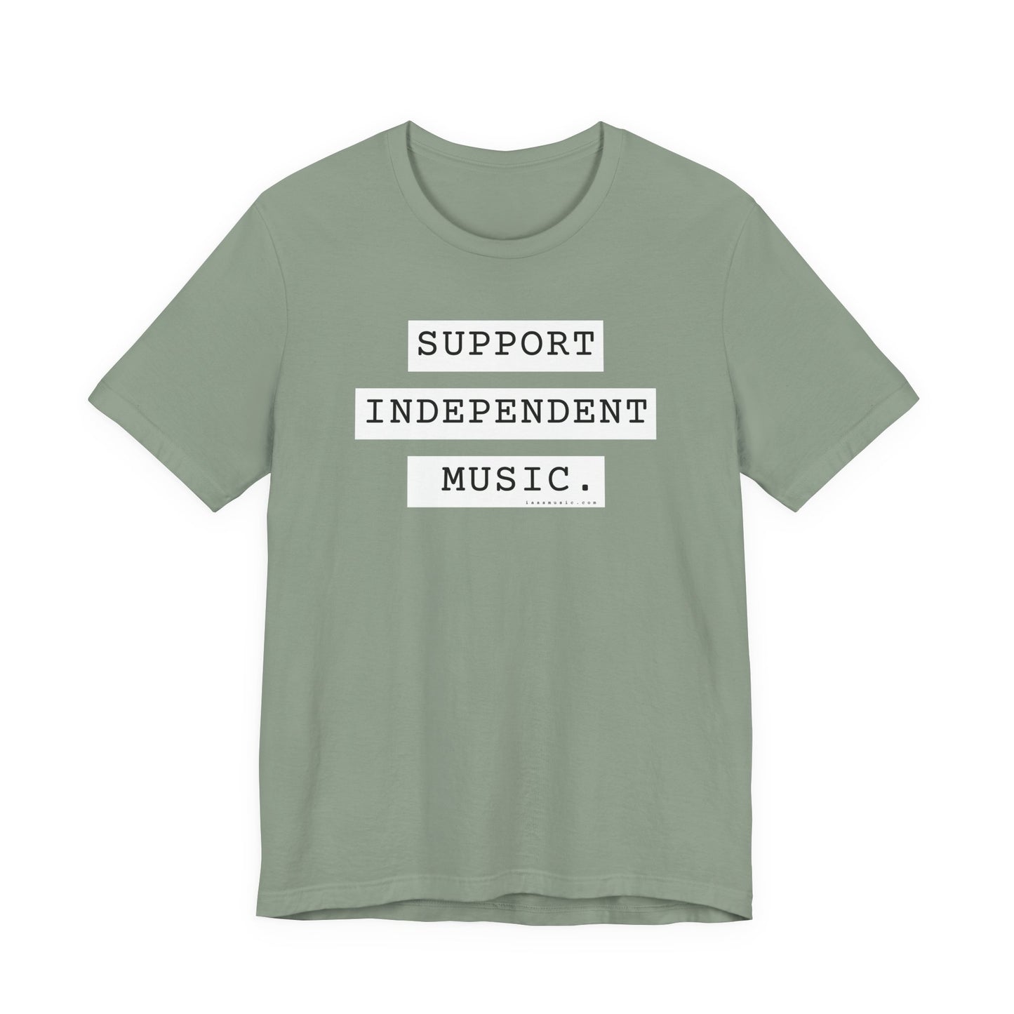 Support Independent Music T-Shirt — Indie Music Fan Tee (Gold)
