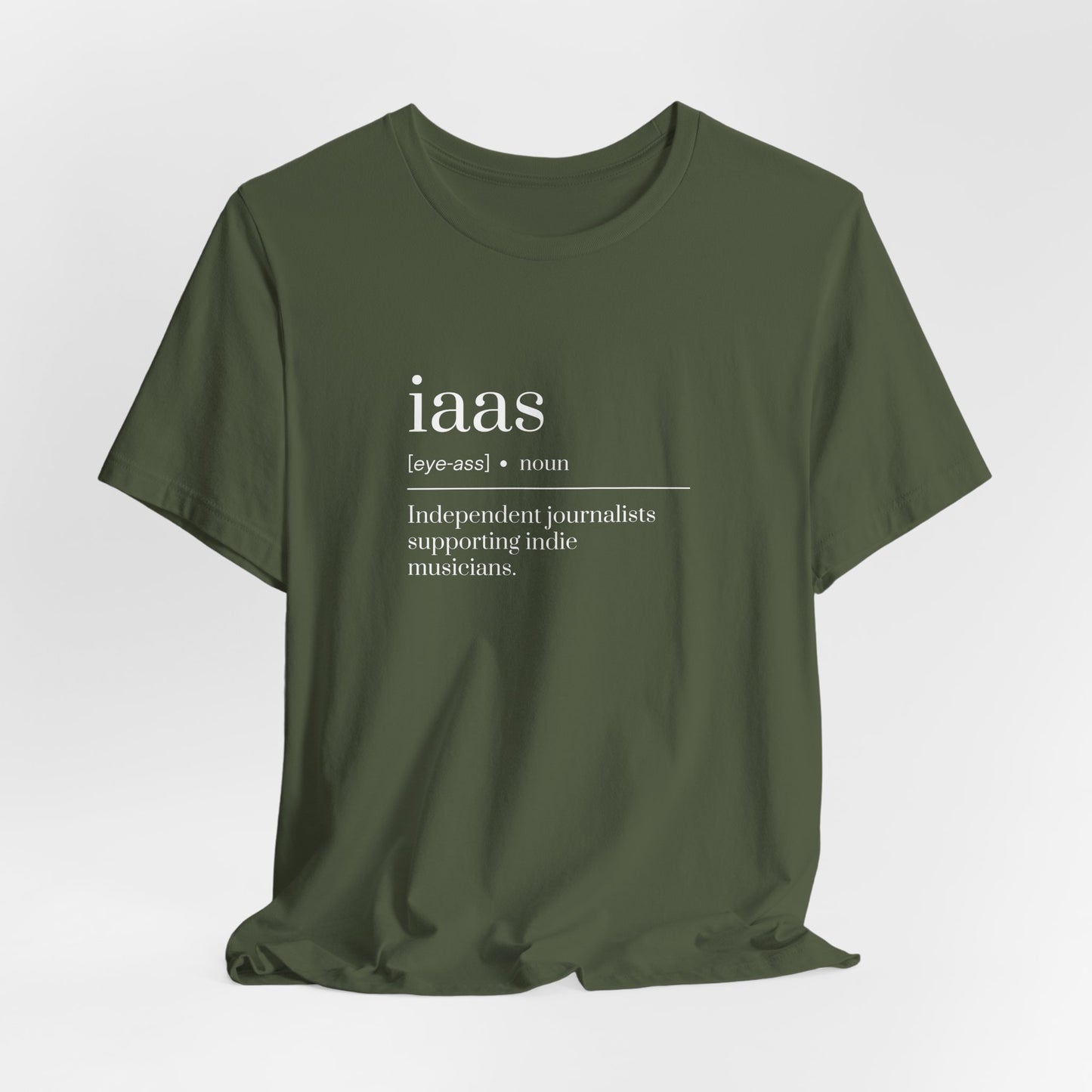 IAAS Definition T-Shirt — Dictionary-Style Indie Music Journalists Tee